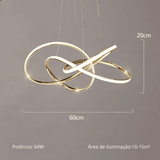 Lustre Para Sala Excecutive - Golden Evolut