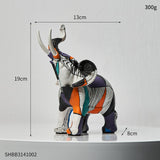 Estatuetas Decorativas Elefantes Abstratos