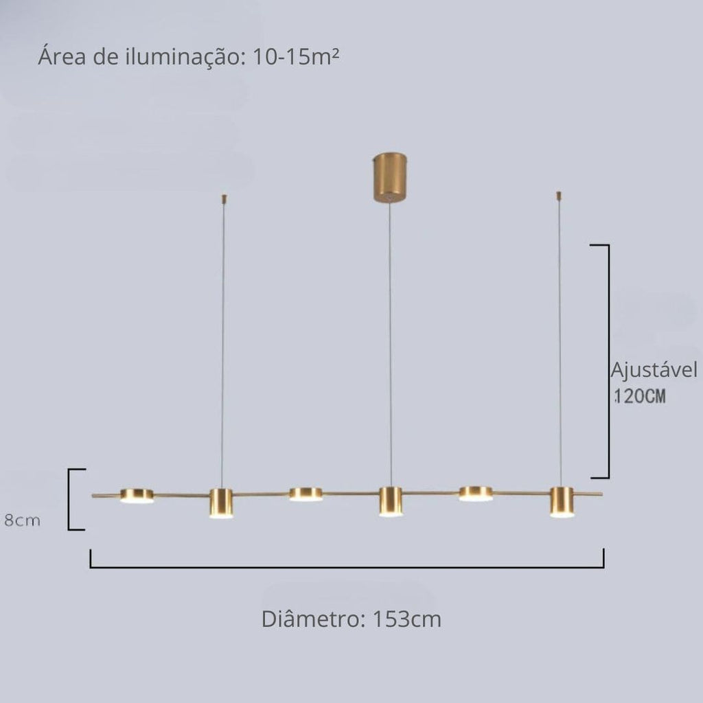 Lustre Para Sala de Jantar Moderno Montreal