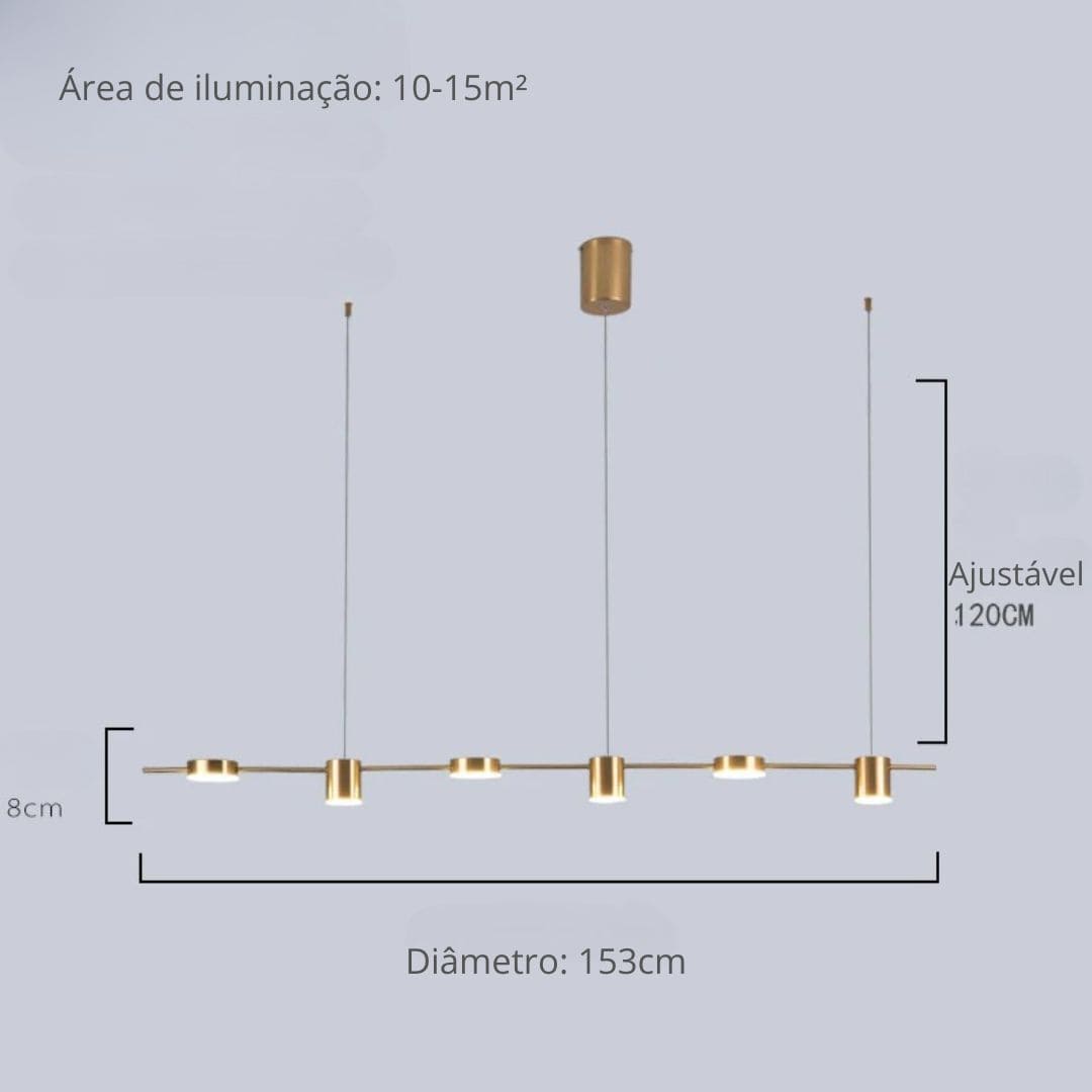 Lustre Para Sala de Jantar Moderno Montreal