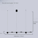 Lustre Para Sala de Jantar Moderno Montreal