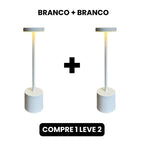 Luminária de Mesa Recarregável Sem fio Decorativa COMPRE 1 LEVE 2