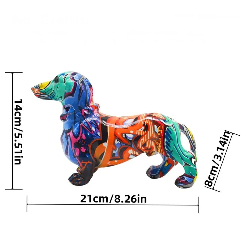 Estatueta Bulldog Abstrato