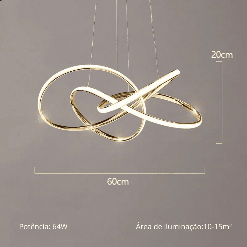 Lustre Para Sala Excecutive - Golden Evolut