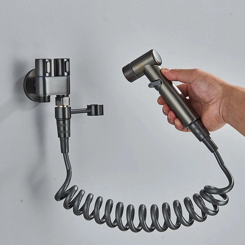 Conjunto Completo de Ducha Higiênica com Spray de Alta Pressão Regulável e Instalação Fácil
