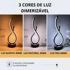 Luminária De Mesa Ondular Led Royal