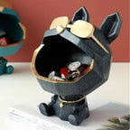 Estatueta Decorativa Bulldog Francês Porta Itens