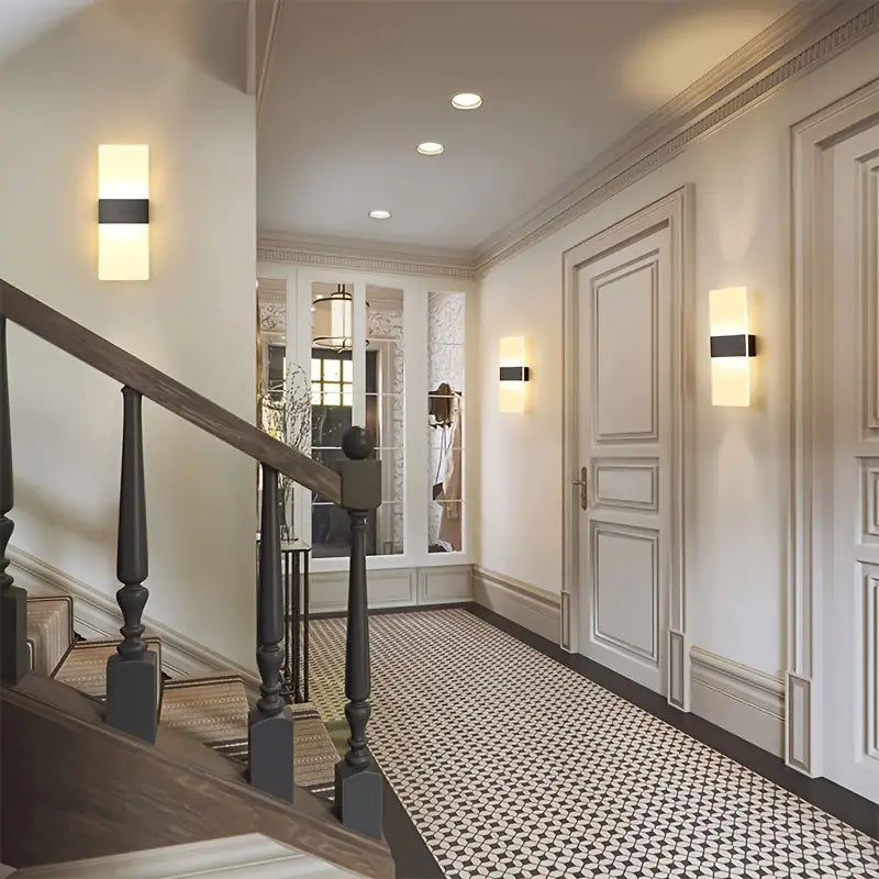 Arandela De Parede Transparente Com Sensor De Movimento