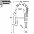 Torneira Gourmet Para Cozinha - Elara