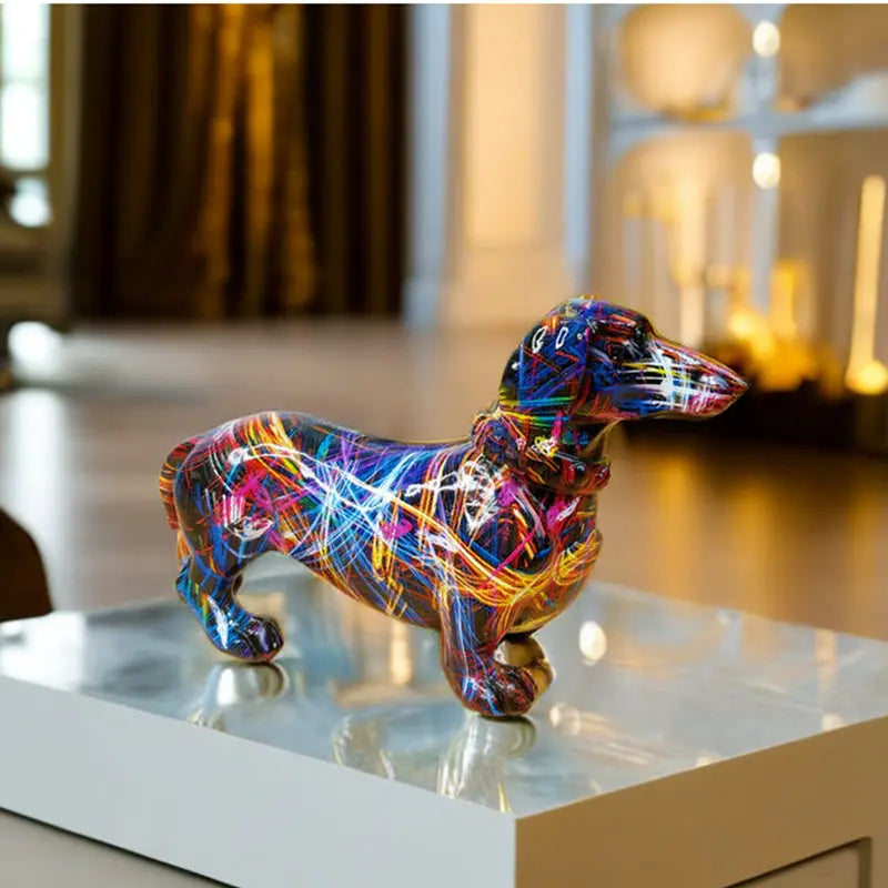 Estatueta Bulldog Abstrato
