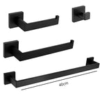 Conjunto Completo Banheiro Black Elegance 11 Itens