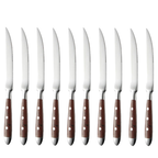 Conjunto Talheres Aço Inoxidável Clássicos Com Cabo Em Madeira