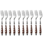 Conjunto Talheres Aço Inoxidável Clássicos Com Cabo Em Madeira