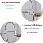 Torneira Para Cozinha Gourmet Monocomando Com Filtro Neptunus