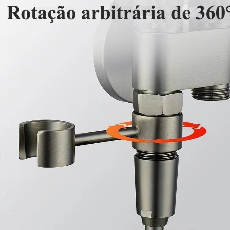 Conjunto Completo de Ducha Higiênica com Spray de Alta Pressão Regulável e Instalação Fácil