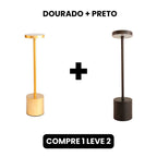 Luminária de Mesa Recarregável Sem fio Decorativa COMPRE 1 LEVE 2