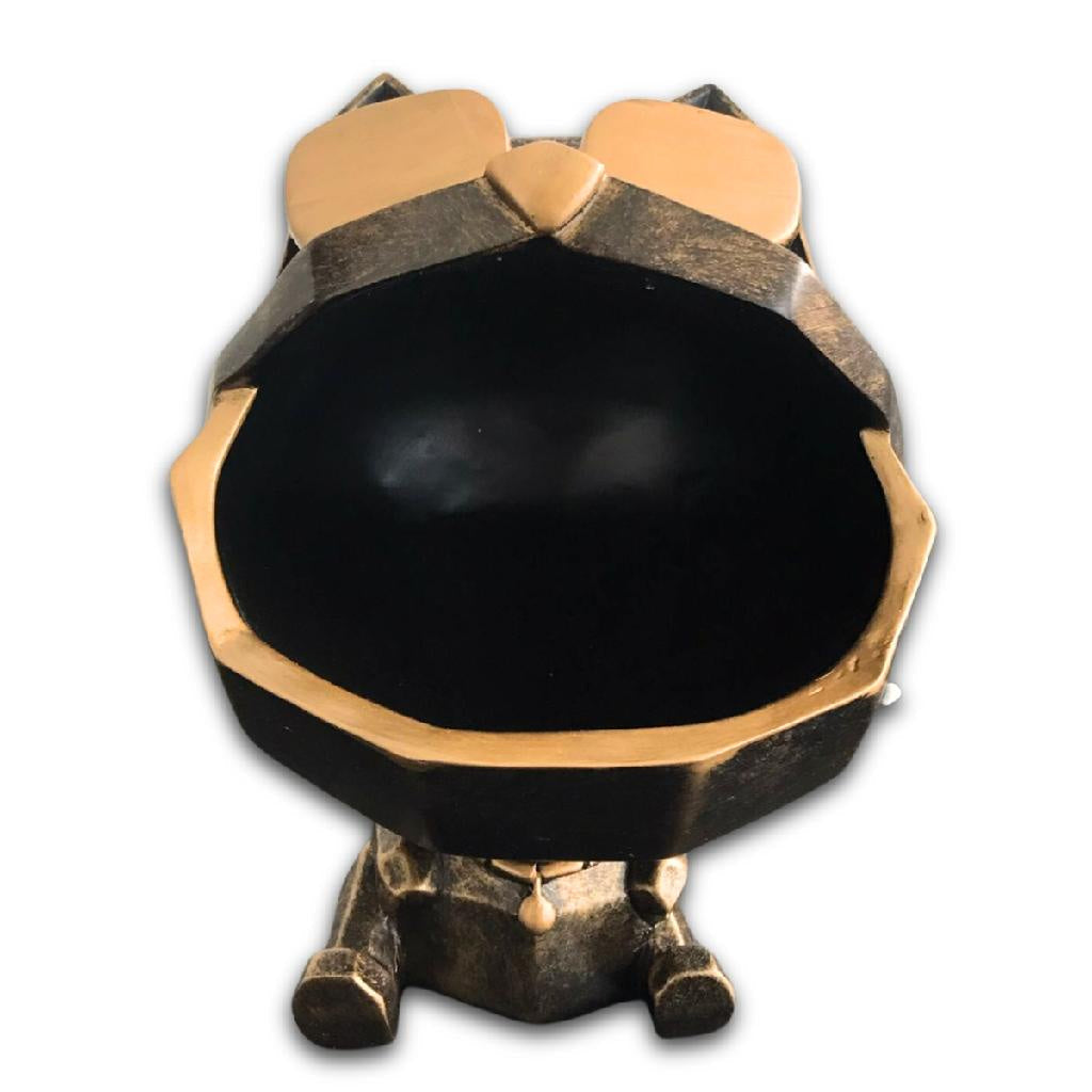 Estatueta Decorativa Bulldog Francês Porta Itens