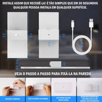 Arandela De Parede Transparente Com Sensor De Movimento