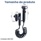 Conjunto Completo de Ducha Higiênica com Spray de Alta Pressão Regulável e Instalação Fácil