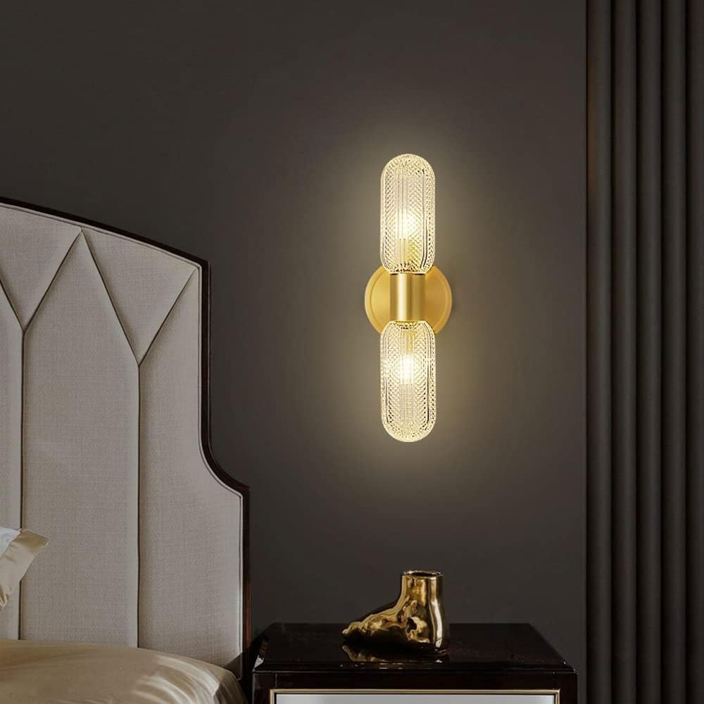 Arandela Dourada de Parede Interna Retro Elegance