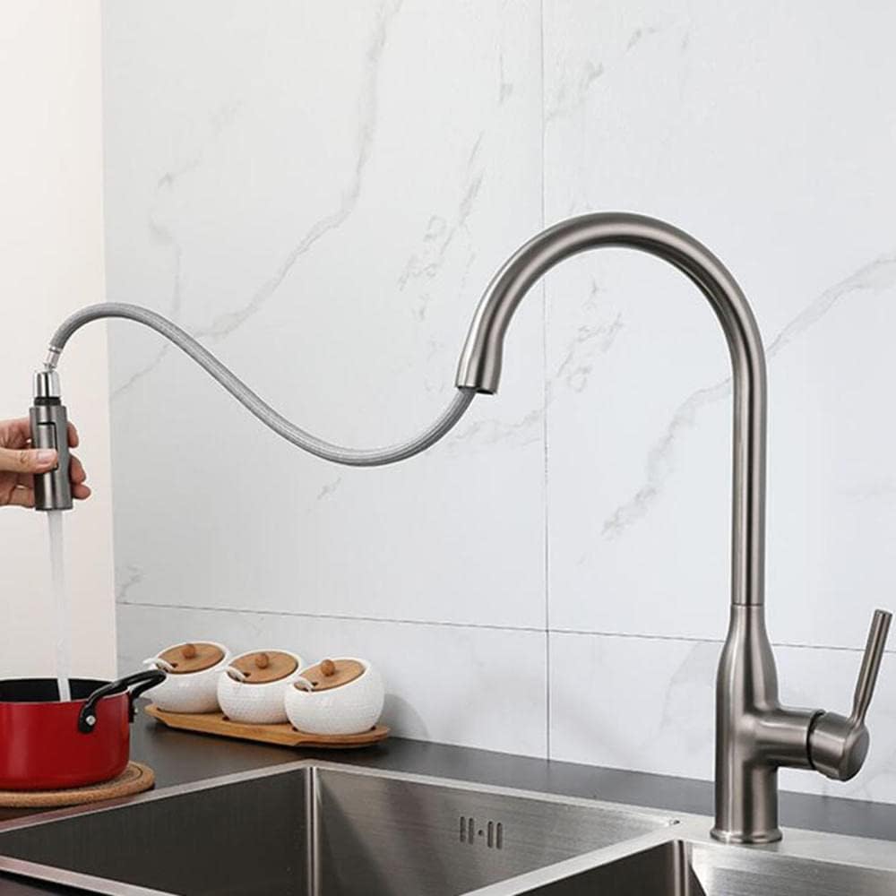 Torneira Gourmet Monocomando Para Cozinha Modelo Com Jato Extensível