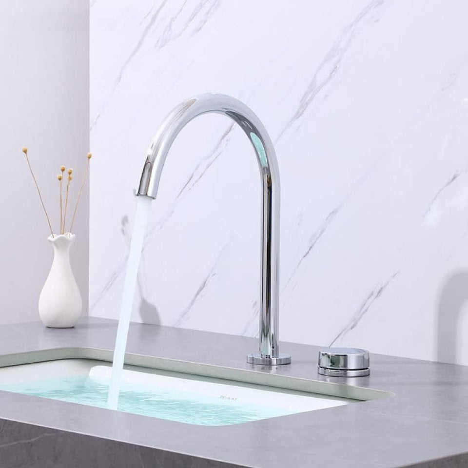 Torneira Para Banheiro Bica Alta Rotação 360 Cromado Brilhante