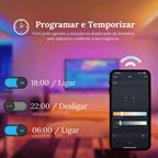 Luminária de Teto Plafon LED Redondo Inteligente Alexa Google Home