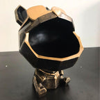 Estatueta Decorativa Bulldog Francês Porta Itens