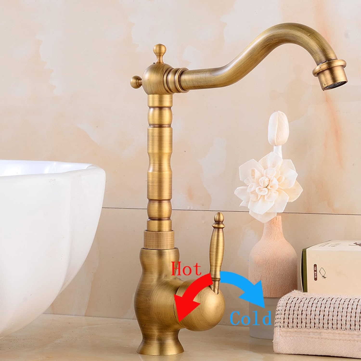 Torneira Monocomando Para Banheiro Modelo Antique