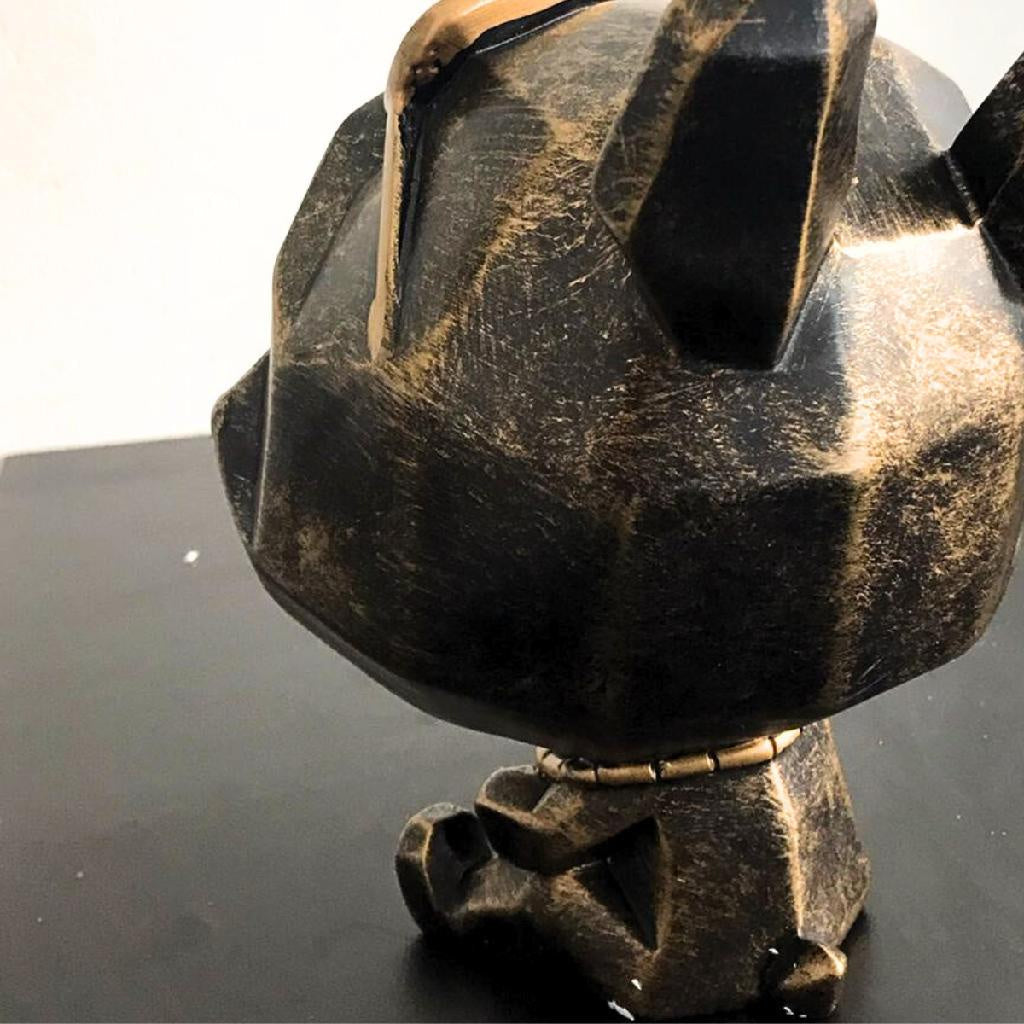 Estatueta Decorativa Bulldog Francês Porta Itens