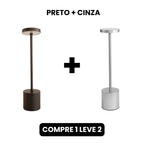 Luminária de Mesa Recarregável Sem fio Decorativa COMPRE 1 LEVE 2