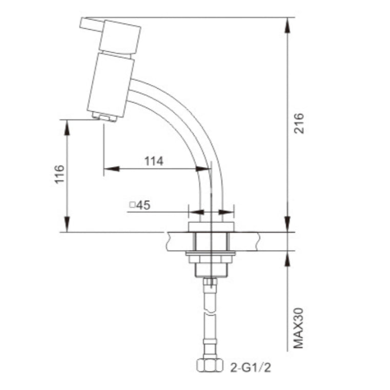 Torneira Misturador Para Banheiro Monocomando FluxoNature