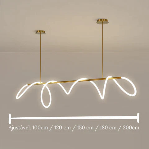 Lustre Pendente Led Moderno Para Sala