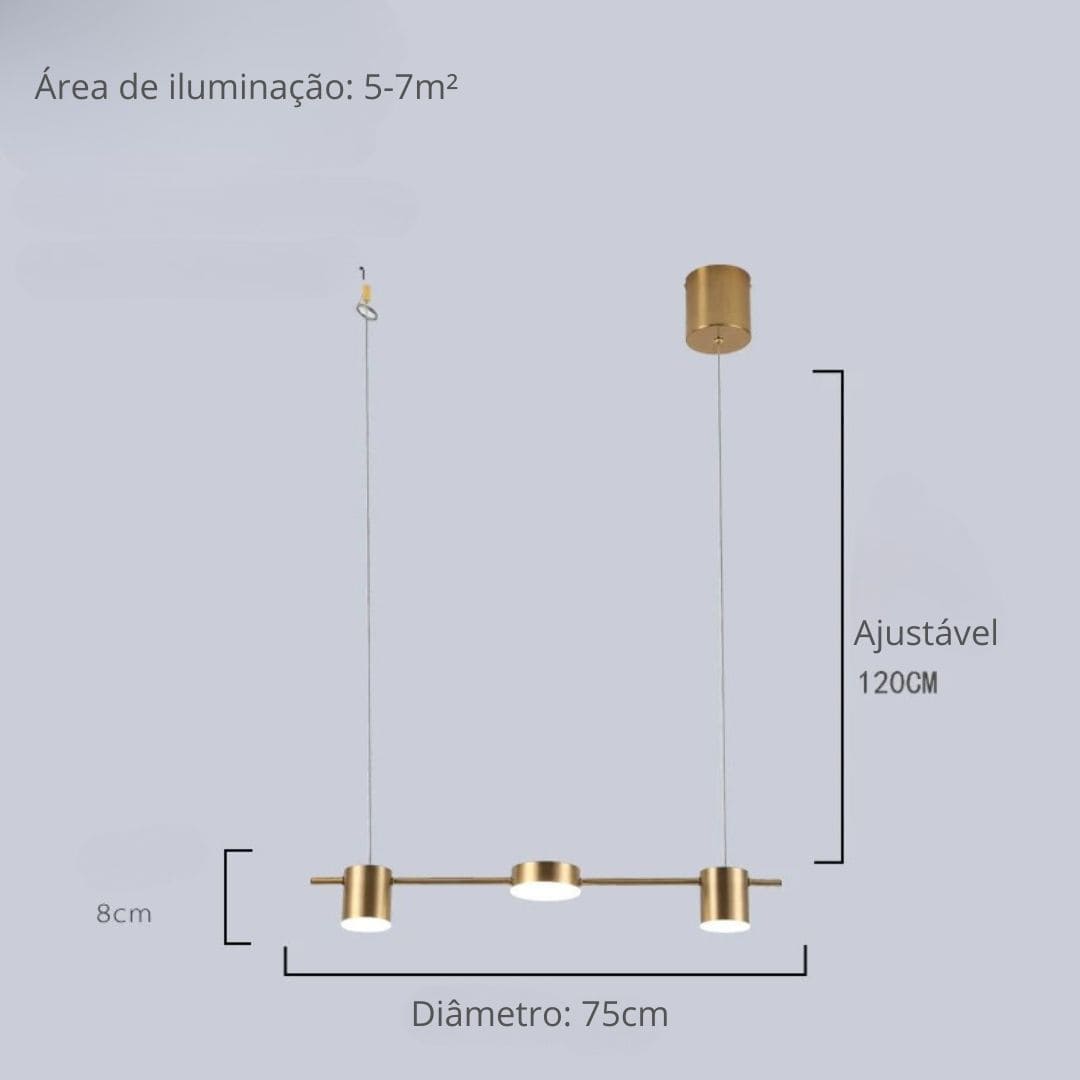 Lustre Para Sala de Jantar Moderno Montreal