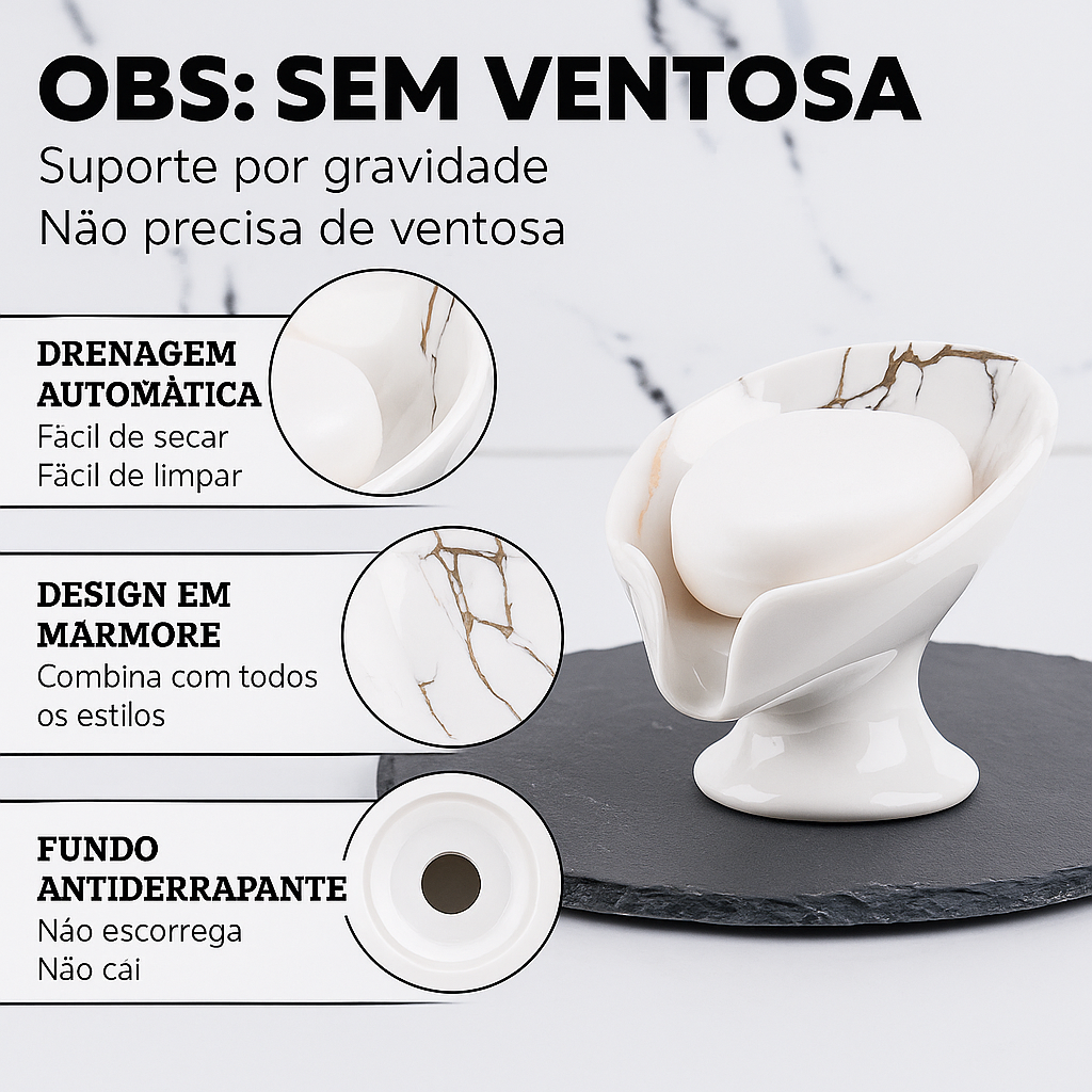 Saboneteira Para Banheiro em Cerâmica