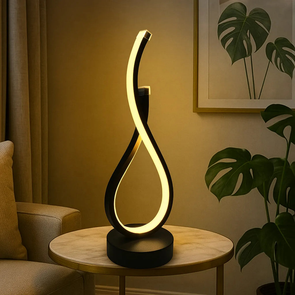 Luminária De Mesa Ondular Led Royal