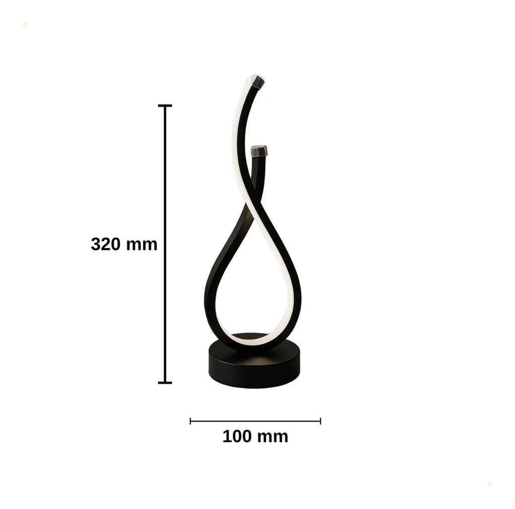 Luminária De Mesa Ondular Led Royal