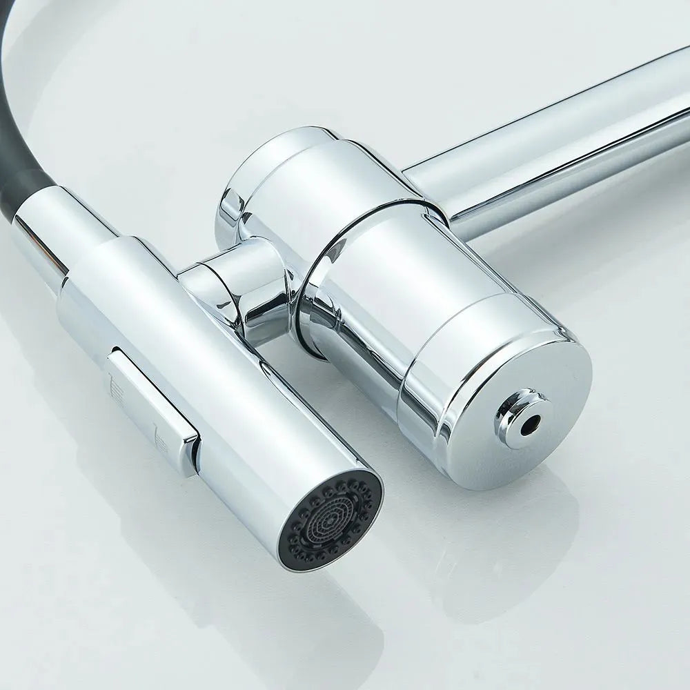 Torneira Para Cozinha Com Filtro Gourmet Modelo 2 em 1 Com Misturador Cromado