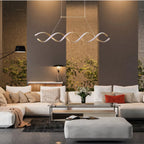 Pendente Led Lustre Preto/Dourado Para Sala de Jantar Decoração