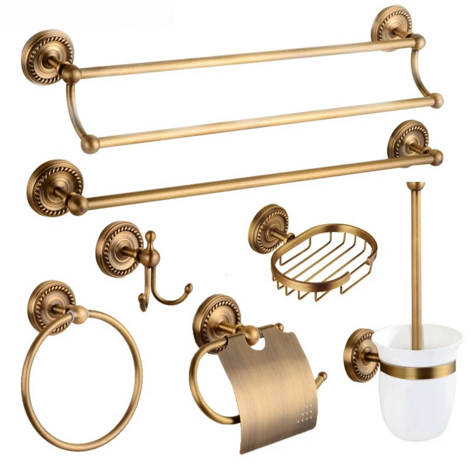Conjunto De Acessórios De Banheiro Estilo Vintage