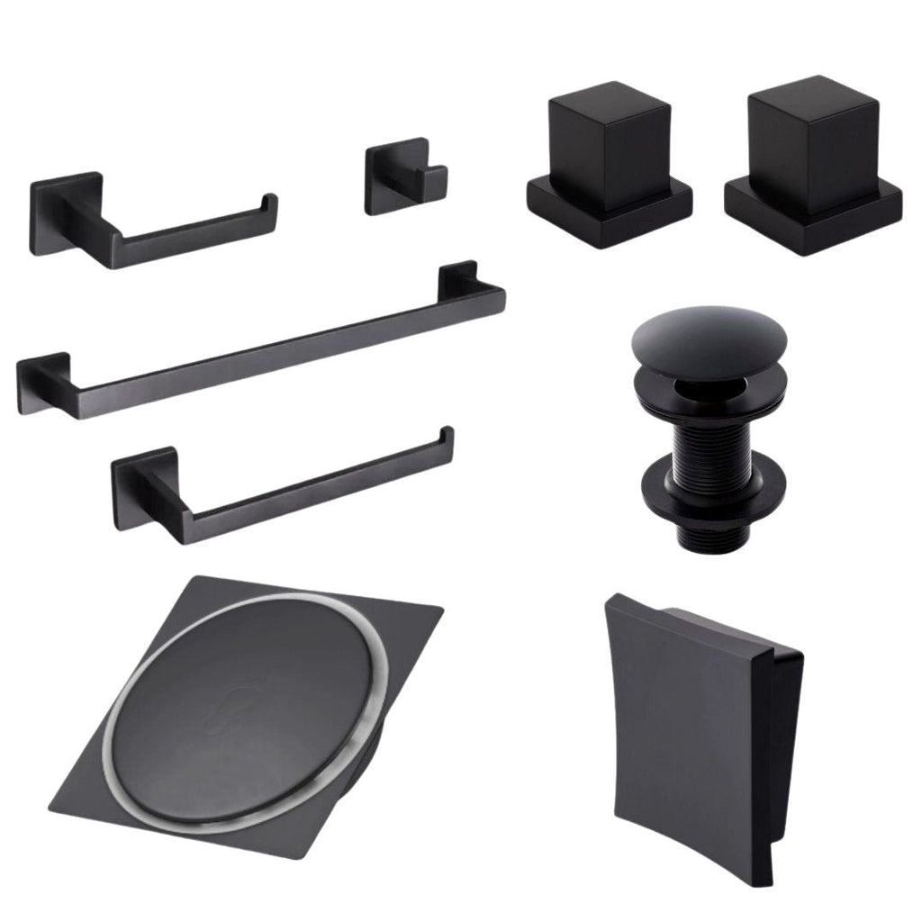 Kit Completo "Bella Essenza" - Conjunto de Acabamentos para Banheiro com 9 Peças