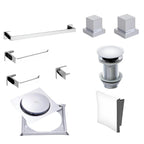 Kit Completo "Bella Essenza" - Conjunto de Acabamentos para Banheiro com 9 Peças