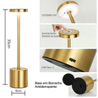 Luminária de Mesa Recarregável Sem fio Decorativa COMPRE 1 LEVE 2