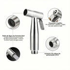 Ducha Higiênica Para Banheiro Aço Inoxidável 304