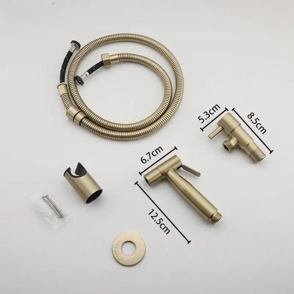 Ducha Higiênica Dourada Para Banheiro Luxury