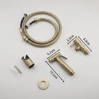 Ducha Higiênica Dourada Para Banheiro Luxury