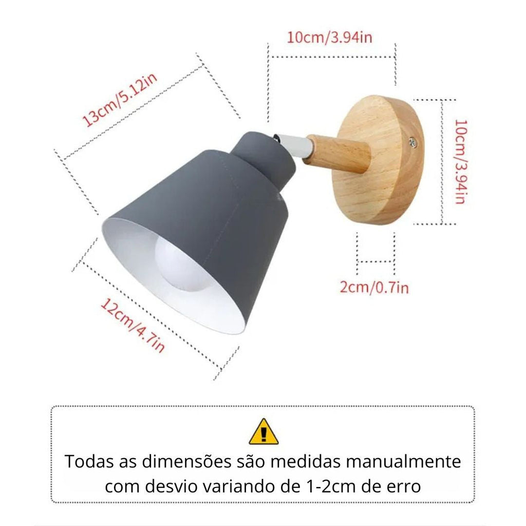 Arandela de Parede Interna Articulada Escandinava