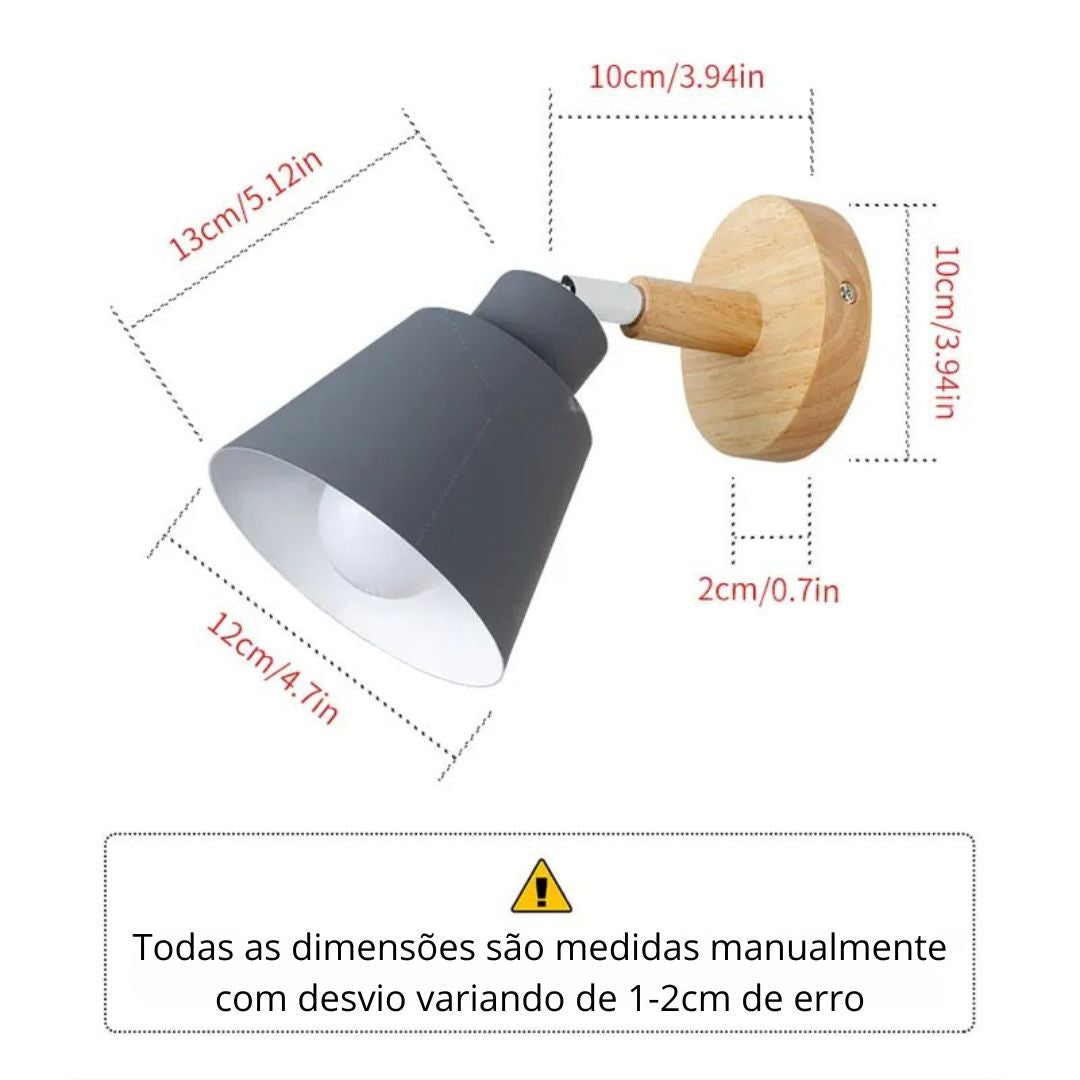 Arandela de Parede Interna Articulada Escandinava