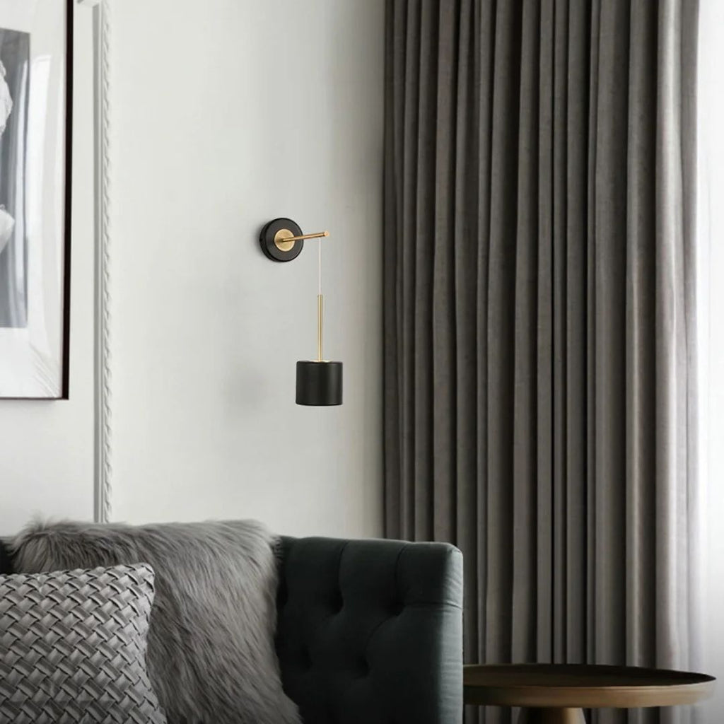 Arandela Moderna Para Quarto Circular Suspensa Em Acrílico