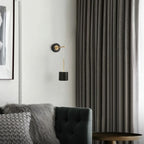 Arandela Moderna Para Quarto Circular Suspensa Em Acrílico